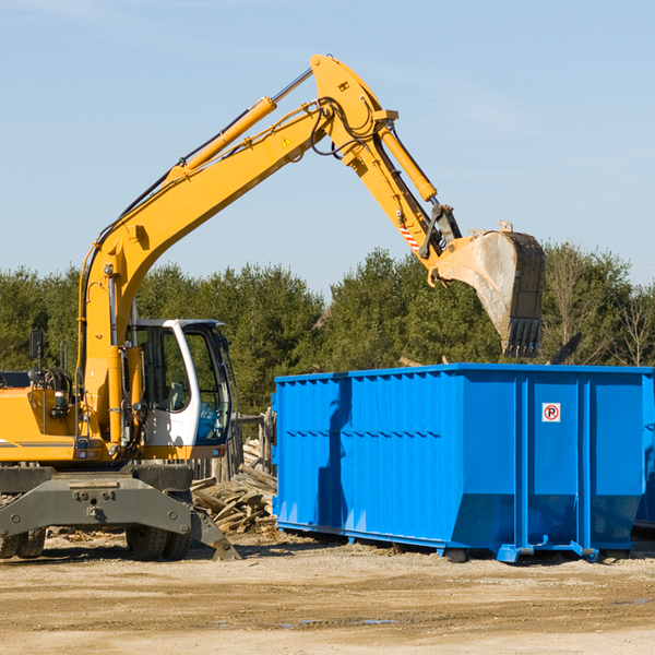 how many times can i have a residential dumpster rental emptied in Fish Lake IN